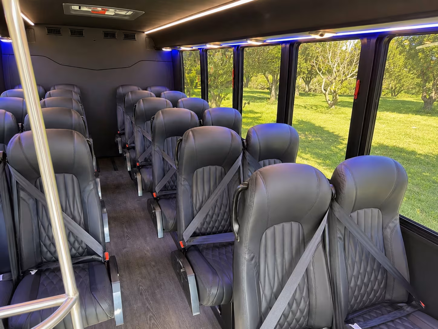 18 passenger minibus inside
