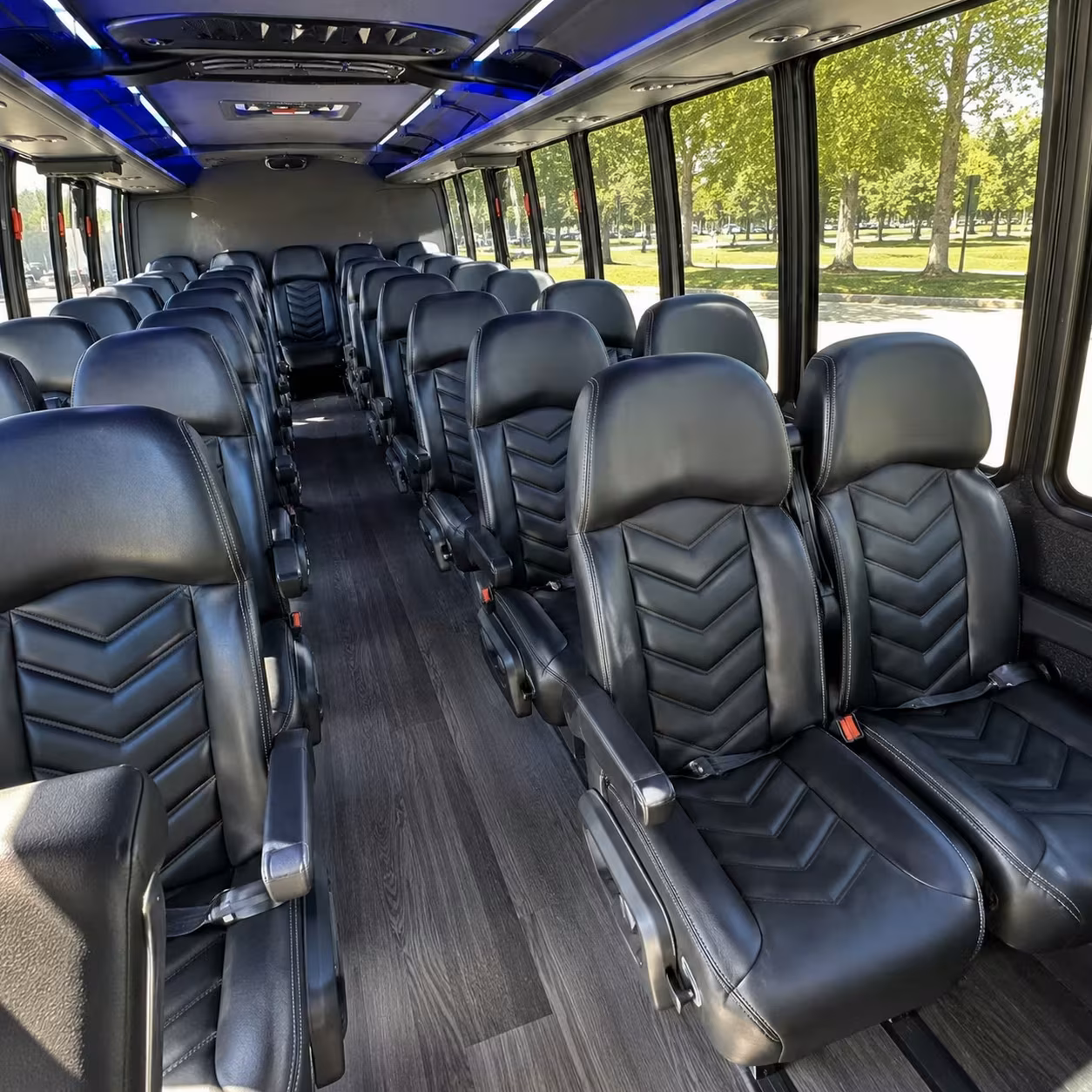 25 passenger minibus inside
