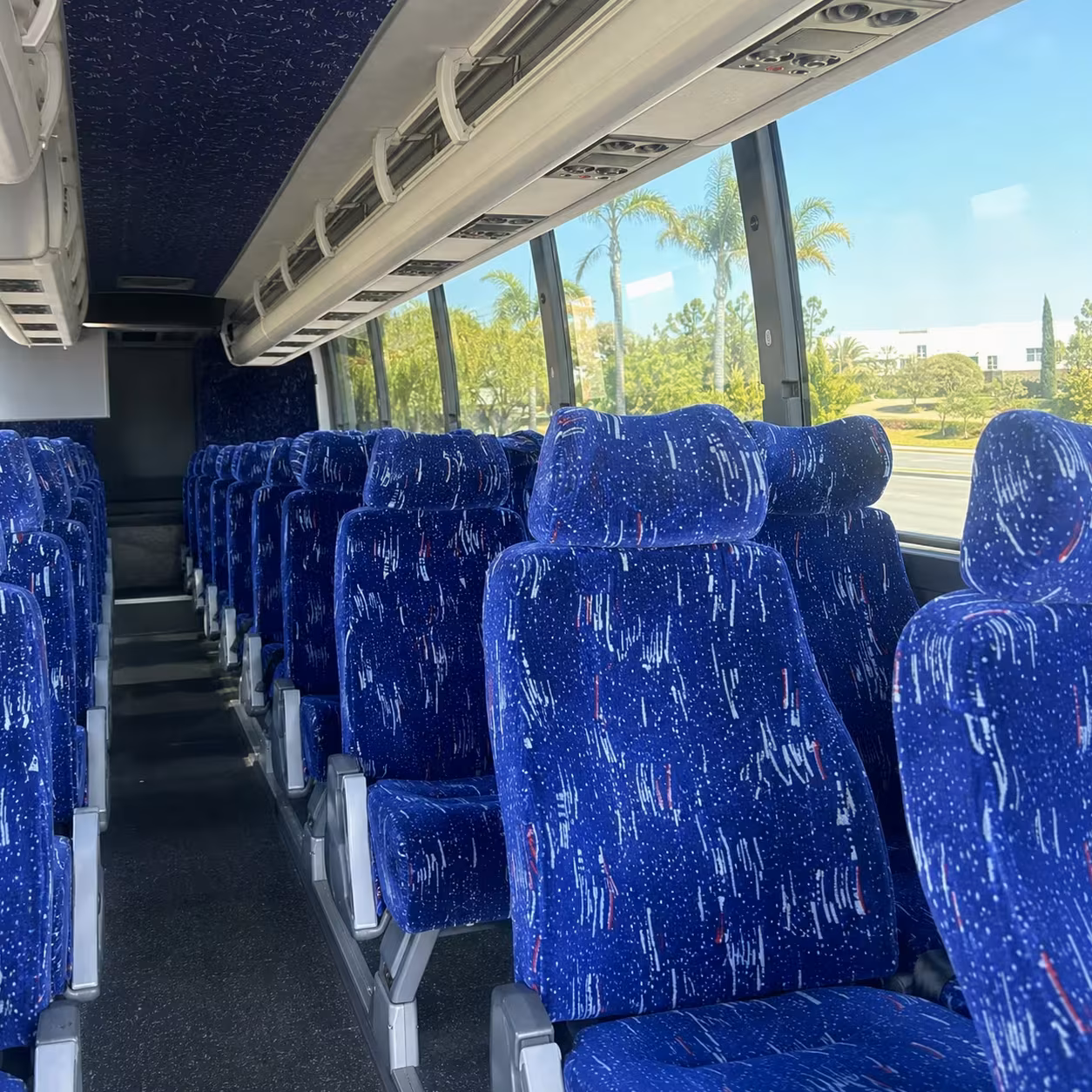 boston charter bus interior